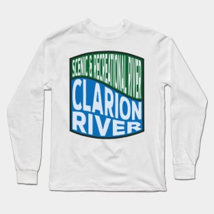Clarion River Scenic and Recreational River wave Long Sleeve T-Shirt